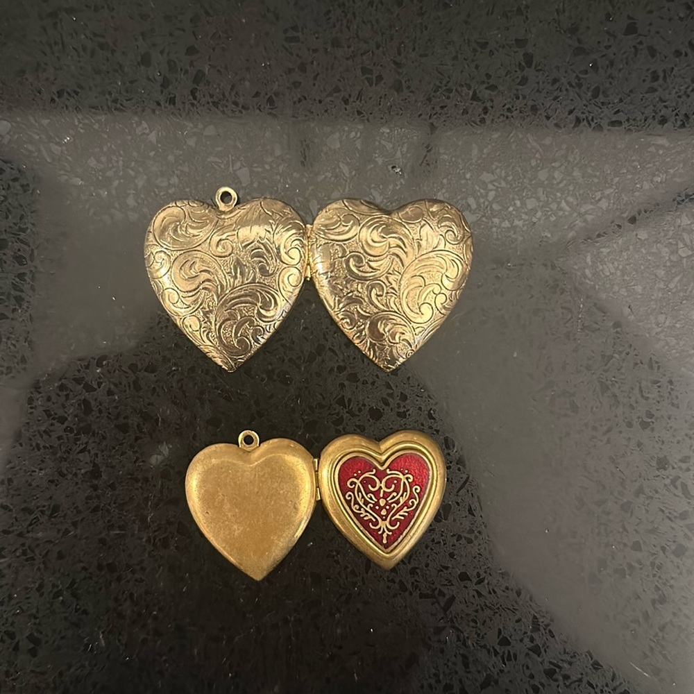 Gold Plated Heart Pendands